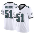 P.Eagles #51 Cam Jurgens Player White Limited Vapor F.U.S.E. Home Game Odoa Stitched Jerseys
