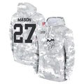 M.Vikings #27 Jordan Mason Player Arctic Camo Salute to Service Pullover Hoodies Limited Game Odoa Stitched Jerseys