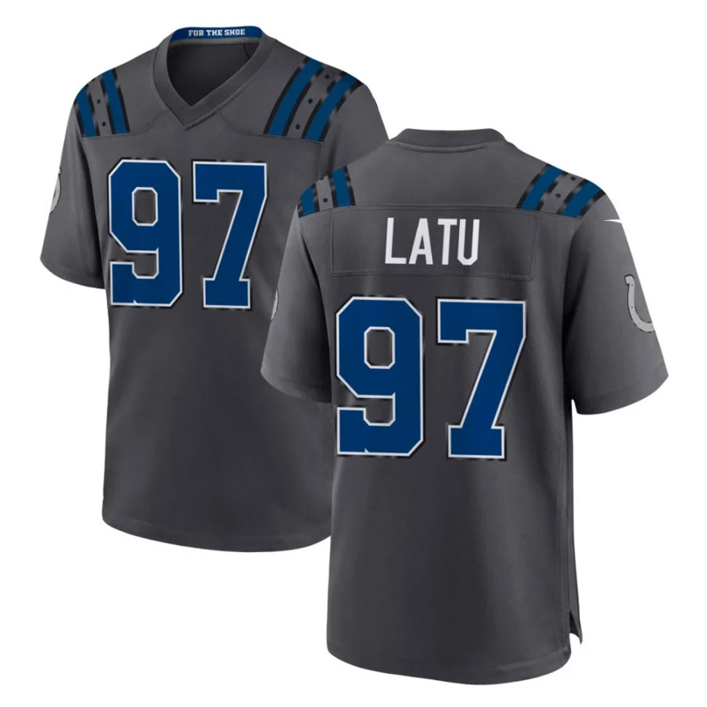 IN.Colts #97 Laiatu Latu Player Anthracite 2026 Rivalries Collection Home Game Odoa Stitched Jerseys