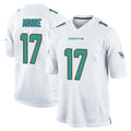 M.Dolphins #17 Trey Moore Player White Home Game Odoa Stitched Jerseys