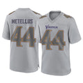 M.Vikings #44 Josh Metellus Player Gray Atmosphere Fashion Home Game Odoa Stitched Jerseys