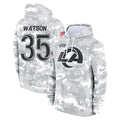 LA.Rams #35 Jaylen Watson Player Arctic Camo Salute to Service Hoodies Limited Game Odoa Stitched Jerseys