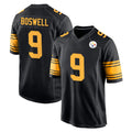P.Steelers #9 Chris Boswell Player Black Color Rush Home Game Odoa Stitched Jerseys