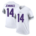 M.Vikings #14 Jauan Jennings Player White Alternate Legend Home Game Odoa Stitched Jerseys