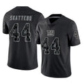 NY.Giants #44 Cam Skattebo Player Black Limited Reflective Home Game Odoa Stitched Jerseys