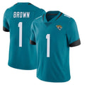 J.Jaguars #1 Montaric Brown Player Teal Vapor Untouchable Limited Home Game Odoa Stitched Jerseys