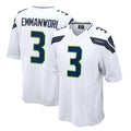S.Seahawks #3 Nick Emmanwori Player White Home Game Odoa Stitched Jerseys