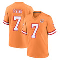 TB.Buccaneers #7 Bucky Irving Player Orange Throwback Home Game Odoa Stitched Jerseys