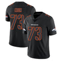 D.Broncos #73 Frank Crum Player Black Impact Limited Game Odoa Stitched Jerseys