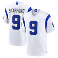 LA.Rams #9 Matthew Stafford Player Fearsome White Home Game Odoa Stitched Jerseys