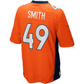 Odoa D.Broncos #49 Dennis Smith Orange Retired Player Alternate Game Jersey