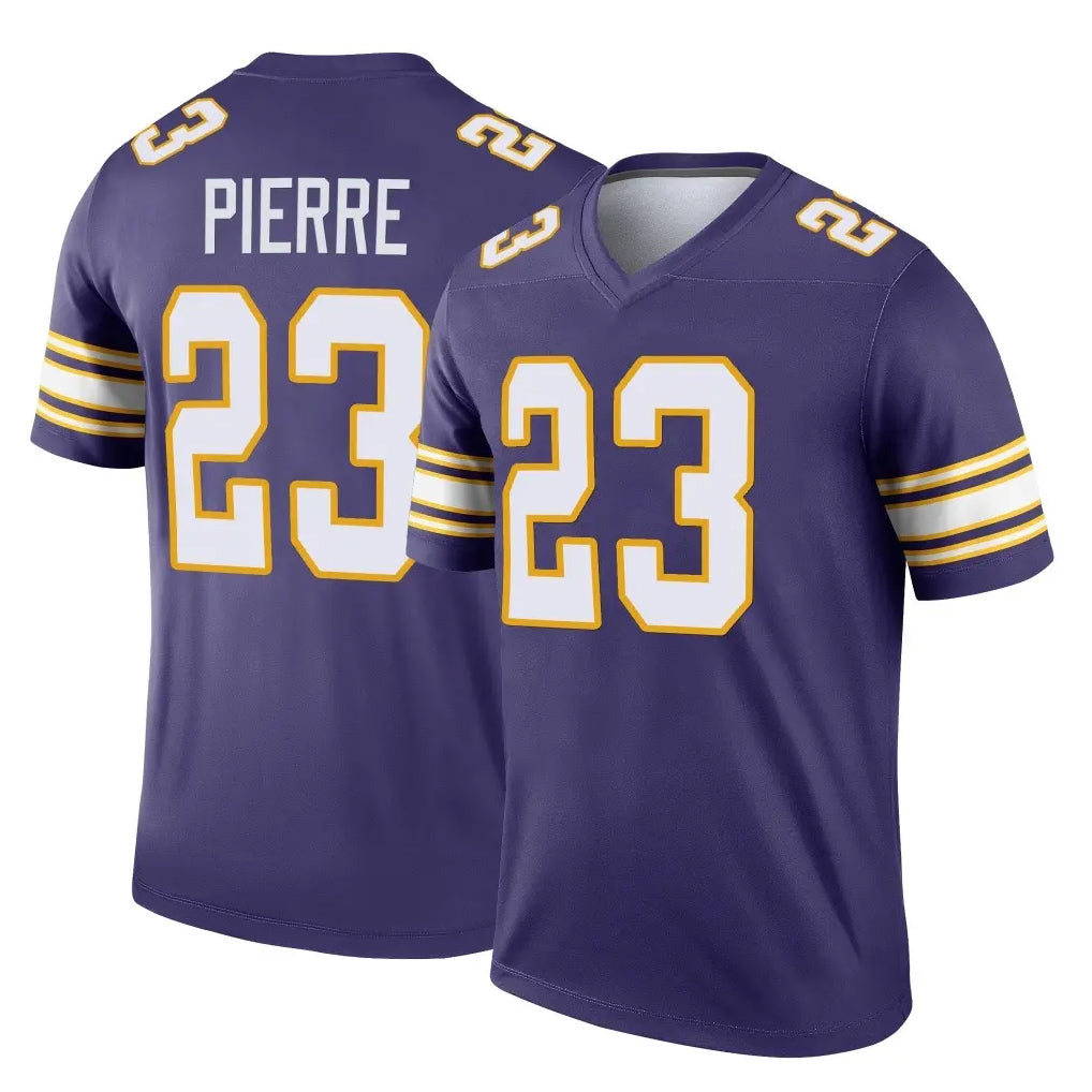 M.Vikings #23 James Pierre Player Purple Limited Classic Home Game Odoa Stitched Jerseys