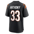 Odoa C.Bengals #33 Daijahn Anthony Black Game Jersey