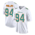 M.Dolphins #94 Jordan Phillips Player White Fashion Home Game Odoa Stitched Jerseys