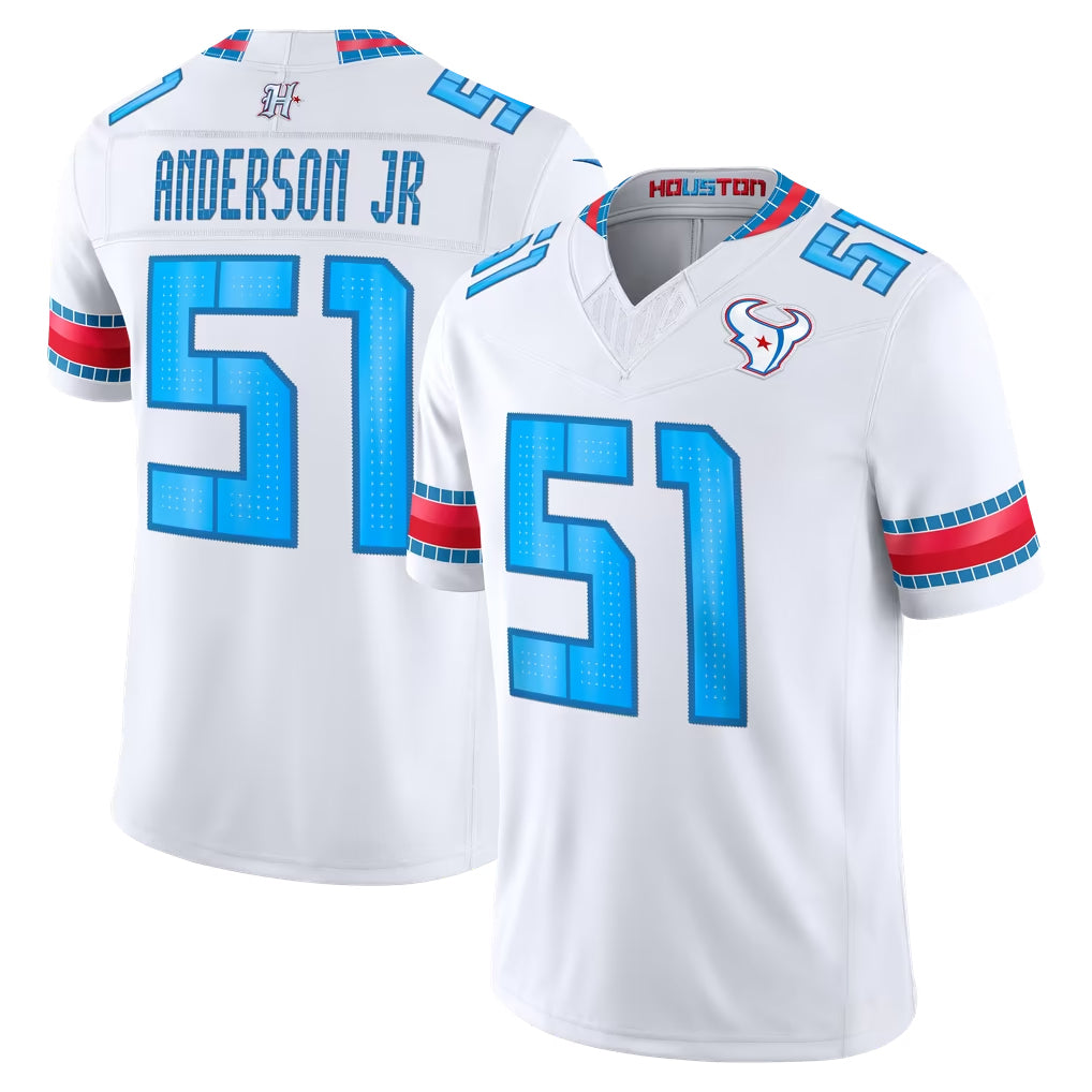 H.Texans #51 Will Anderson Jr. Player Whtie 2026 Rivalries Vapor Limited Home Game Odoa Stitched jerseys