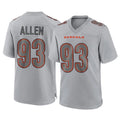 C.Bengals #93 Jonathan Allen Player Gray Atmosphere Fashion Game Odoa Stitched Jerseys