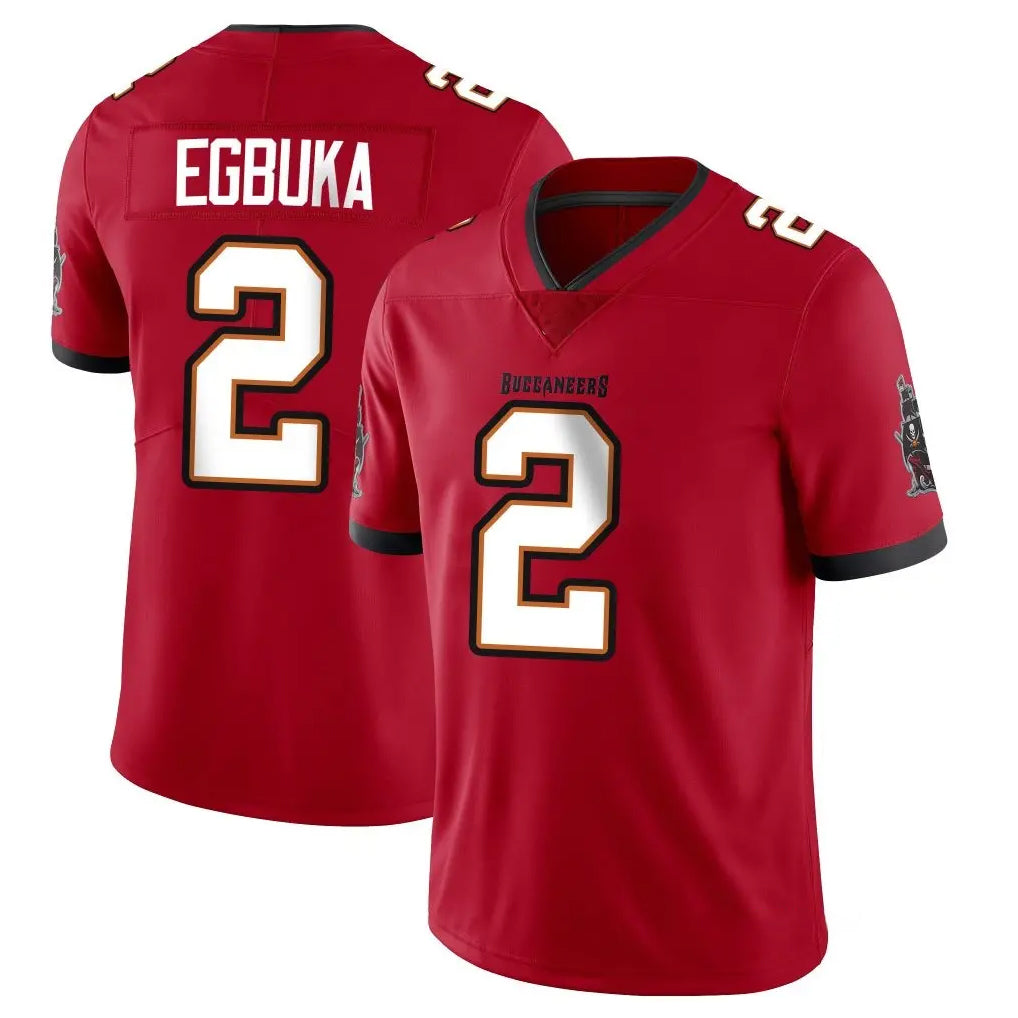 TB.Buccaneers #2 Emeka Egbuka Player Red Limited Vapor Home Game Odoa Stitched Jerseys