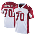 A.Cardinals #70 Paris Johnson Jr. Player White Vapor Limited Home Game Odoa Stitched Jerseys