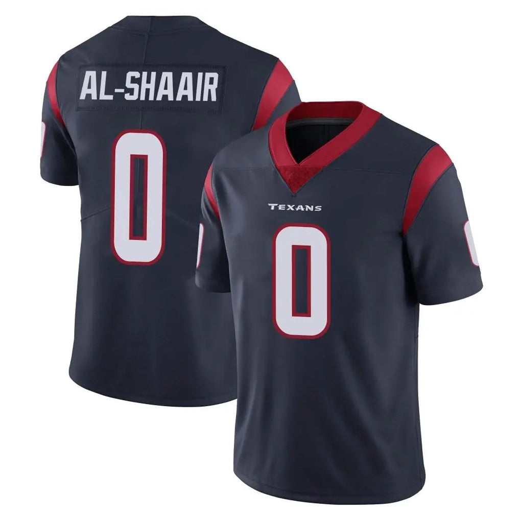 H.Texans #0 Azeez Al-Shaair Player Navy Limited Vapor Untouchable Home Game Odoa Stitched Jerseys