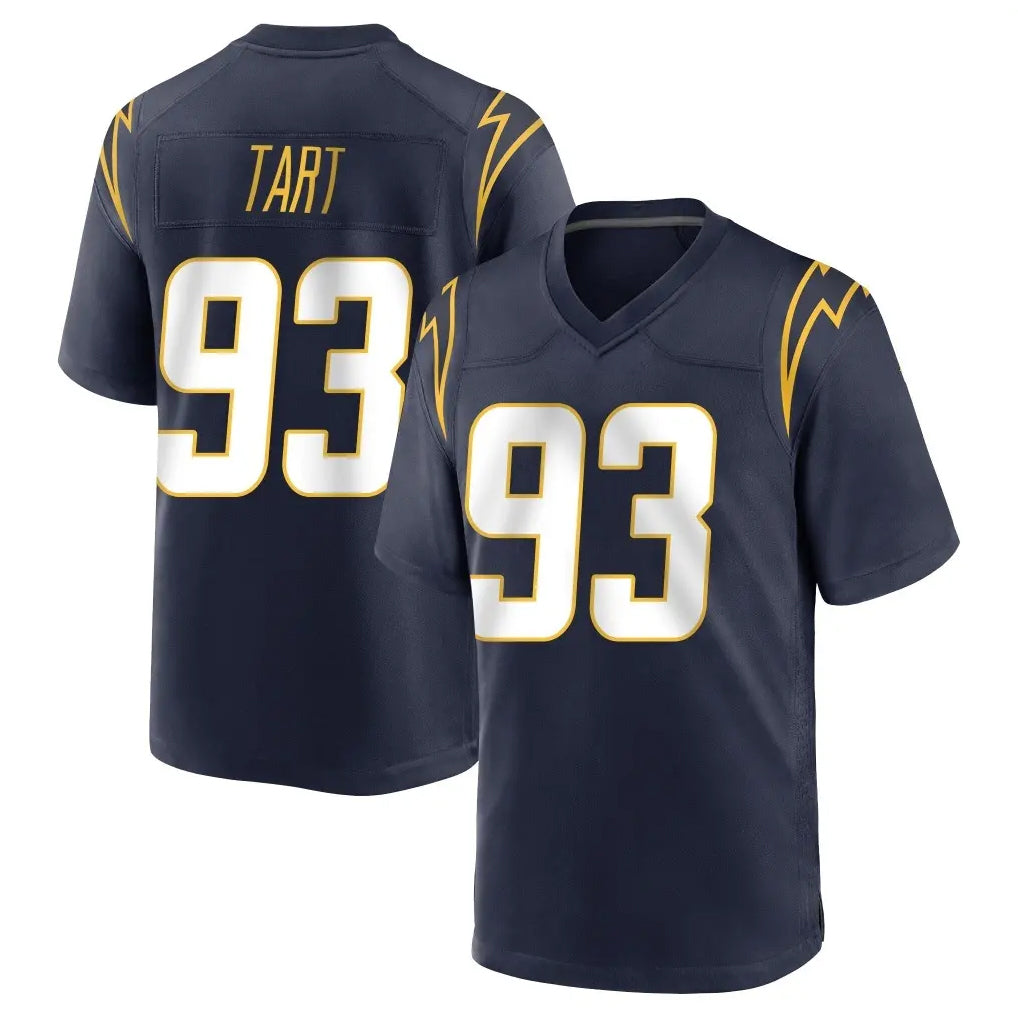 LA.Chargers #93 Teair Tart Player Navy Home Game Odoa Stitched Jerseys