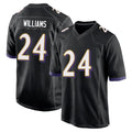 B.Ravens #24 Malaki Starks Player Black Home Game Odoa Stitched Jerseys