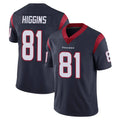 H.Texans #81 Jayden Higgins Player Navy Limited Vapor Untouchable Home Game Odoa Stitched Jerseys