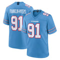 T.Titans #91 John Franklin-Myers Player Light Blue 2026 Game Home Odoa Stitched Jerseys