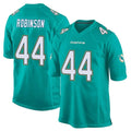 M.Dolphins #44 Chop Robinson Player Aqua Team Color Home Game Odoa Stitched Jerseys