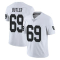 LV.Raiders #69 Adam Butler Player White Limited Vapor Untouchable Home Game Odoa Stitched Jerseys