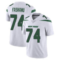NY.Jets #74 Olu Fashanu Player White Spotlight Limited Vapor Home Game Odoa Stitched Jerseys