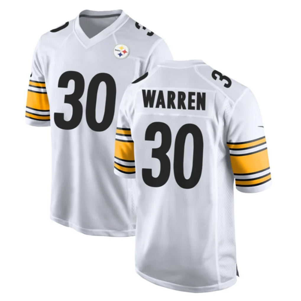 P.Steelers #30 Jaylen Warren Player White Home Game Odoa Stitched Jerseys