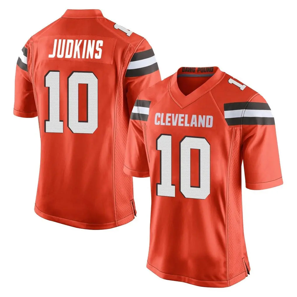 C.Browns #10 Quinshon Judkins Player Orange Home Game Odoa Stitched Jerseys