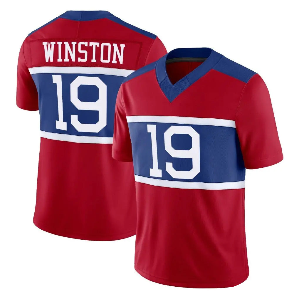 NY.Giants #19 Jameis Winston Player Red Century Vapor F.U.S.E. Home Game Odoa Stitched Jerseys