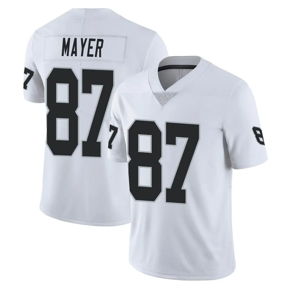LV.Raiders #87 Michael Mayer Player White Limited Vapor Untouchable Home Game Odoa Stitched Jerseys
