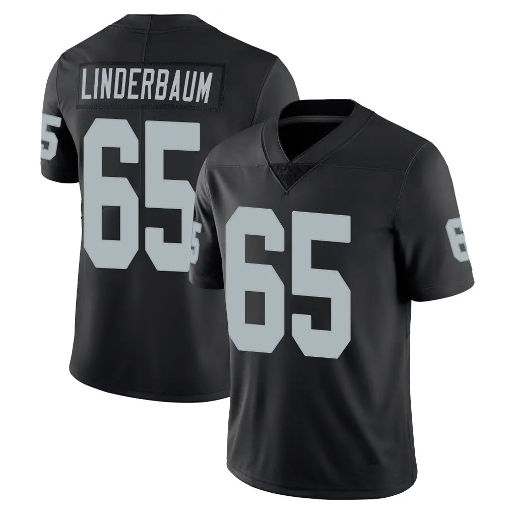 LV.Raiders #65 Tyler Linderbaum Player Black Limited Vapor Untouchable Home Game Odoa Stitched Jerseys