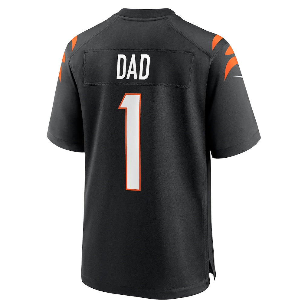 Odoa C.Bengals #1 Dad Black Game Jersey