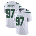 NY.Jets #97 Harrison Phillips Player White Spotlight Limited Vapor Home Game Odoa Stitched Jerseys