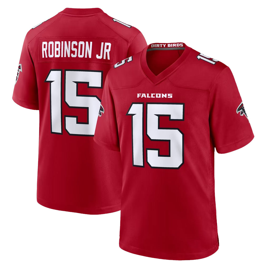 A.Falcons #15 Brian Robinson Player Red Team Color Home Game Odoa Stitched Jerseys
