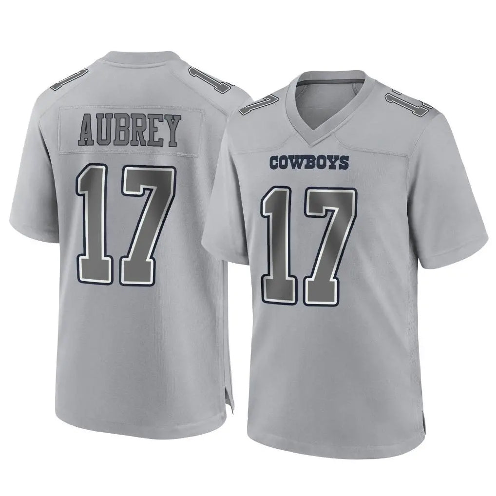 D.Cowboys #17 Brandon Aubrey Player Gray Atmosphere Fashion Home Game Odoa Stitched Jerseys