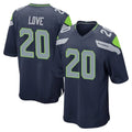 S.Seahawks #20 Julian Love Player Navy Home Game Odoa Stitched Jerseys