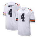 C.Bears #4 D'Andre Swift Player White Classic Home Game Odoa Stitched Jerseys
