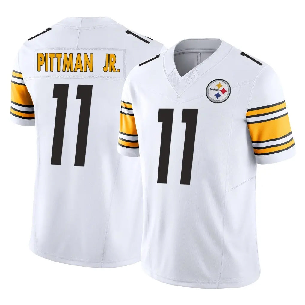 P.Steelers #11 Michael Pittman Jr. Player White Limited Vapor F.U.S.E. Home Game Odoa Stitched Jerseys