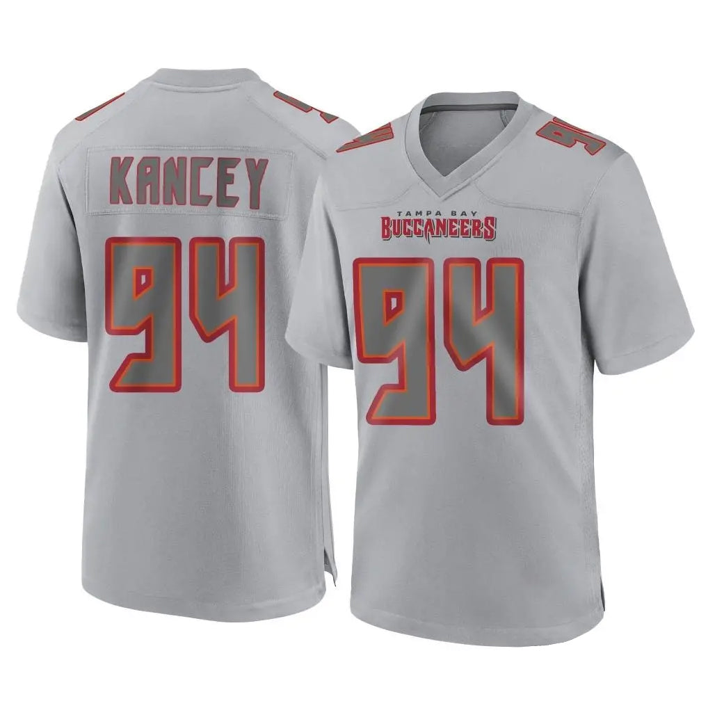 TB.Buccaneers #94 Calijah Kancey Player Gray Atmosphere Fashion Home Game Odoa Stitched Jerseys