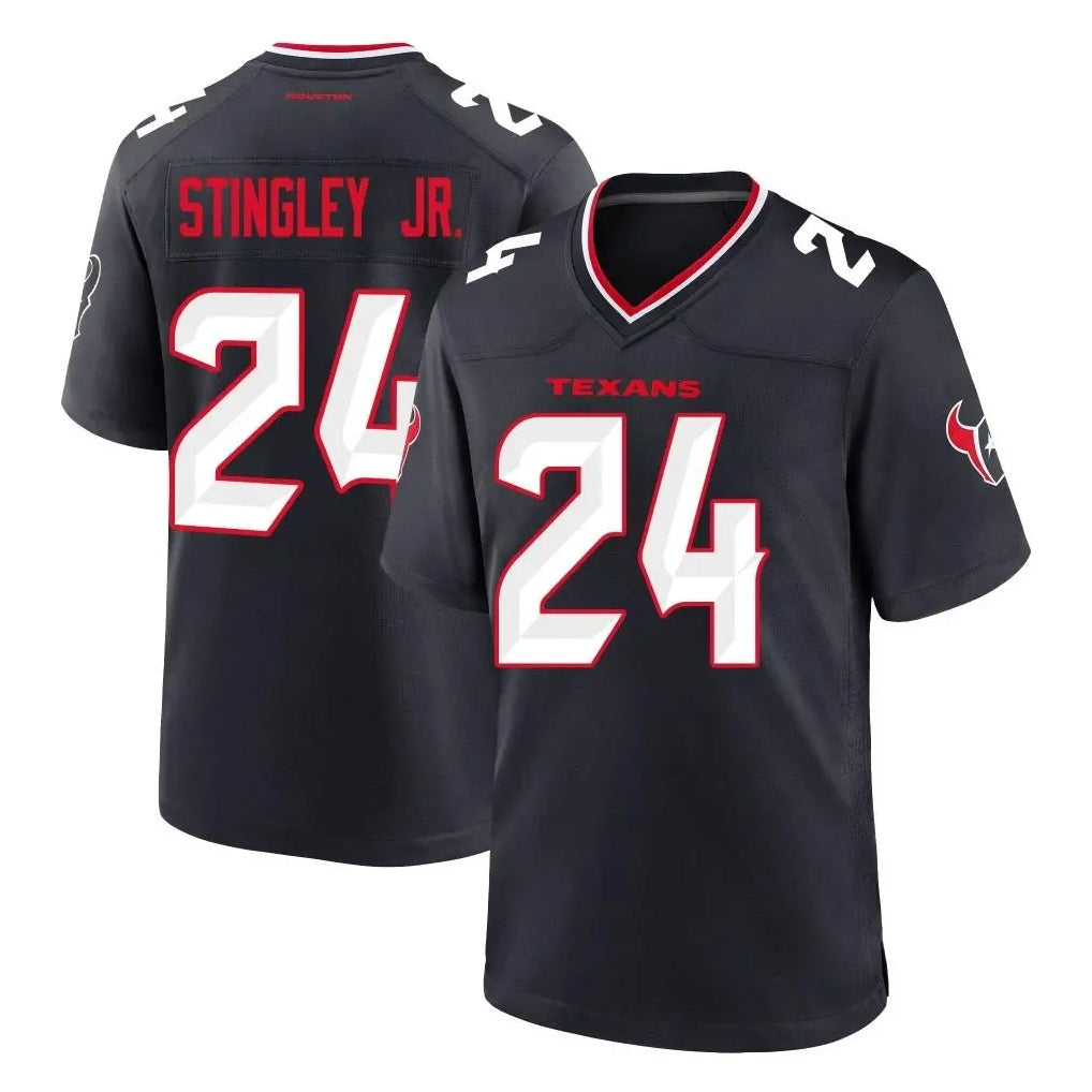 H.Texans #24 Derek Stingley Jr. Player Navy Team Home Game Odoa Stitched Jerseys