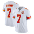 KC.Chiefs #7 Harrison Butker Player White Limited Vapor Untouchable Home Game Odoa Stitched Jerseys