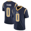 LA.Rams #0 Byron Young Player Navy Limited Vapor Untouchable Home Game Odoa Stitched Jerseys