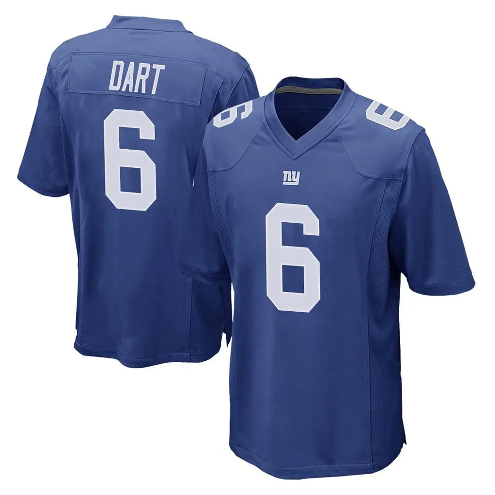 NY.Giants #6 Jaxson Dart Player Royal Home Game Odoa Stitched Jerseys