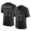 TB.Buccaneers #67 Luke Goedeke Player Black Reflective Limited Home Game Odoa Stitched Jerseys