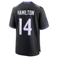 B.Ravens #14 Kyle Hamilton Player Black Home Game Odoa Stitched Jerseys