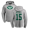 NY.Jets #15 Adonai Mitchell Player Gray LOGO Pullover Hoodies Limited Game Odoa Stitched Jerseys